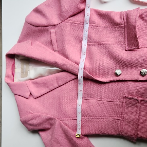 Banana Republic Pink Blazer Hacker Jacket - Size 4 petite - Picture 7 of 15